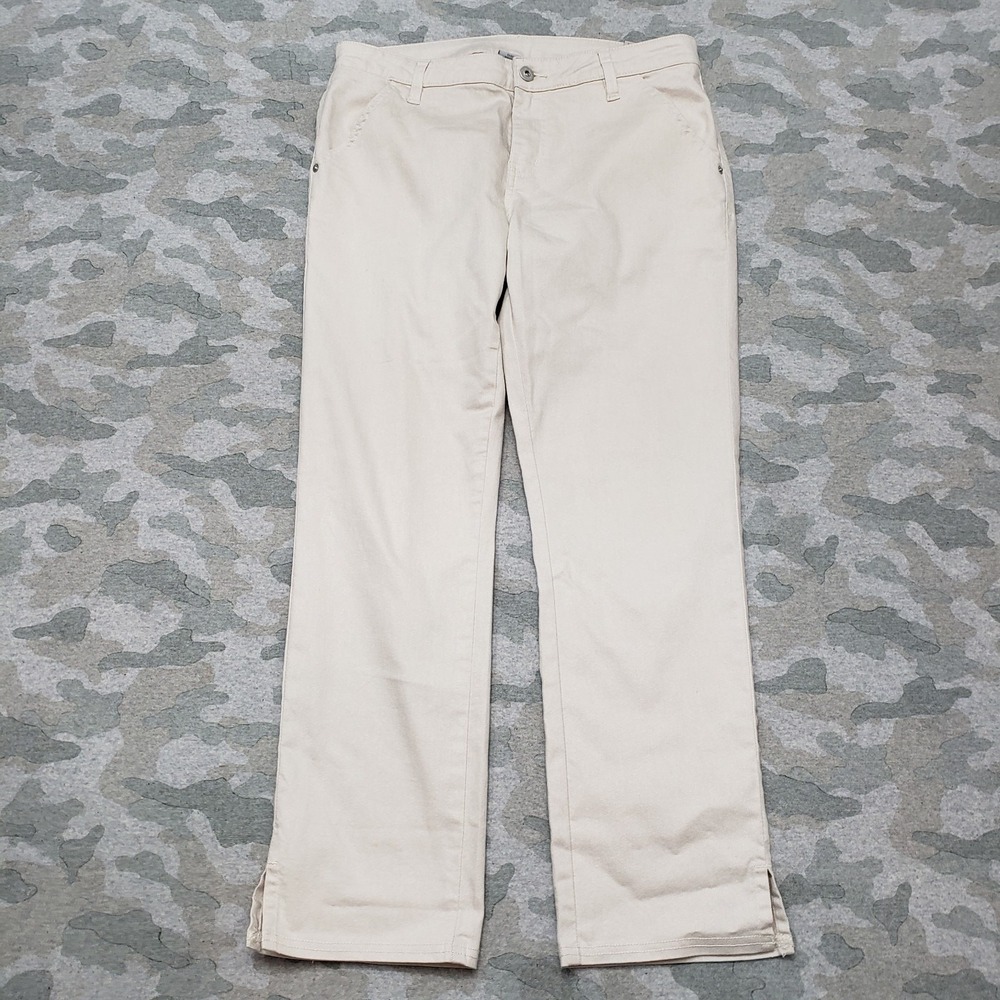 PrAna Jeans Womens 8/29 Biege Straight Leg‎ High Rise Stretch